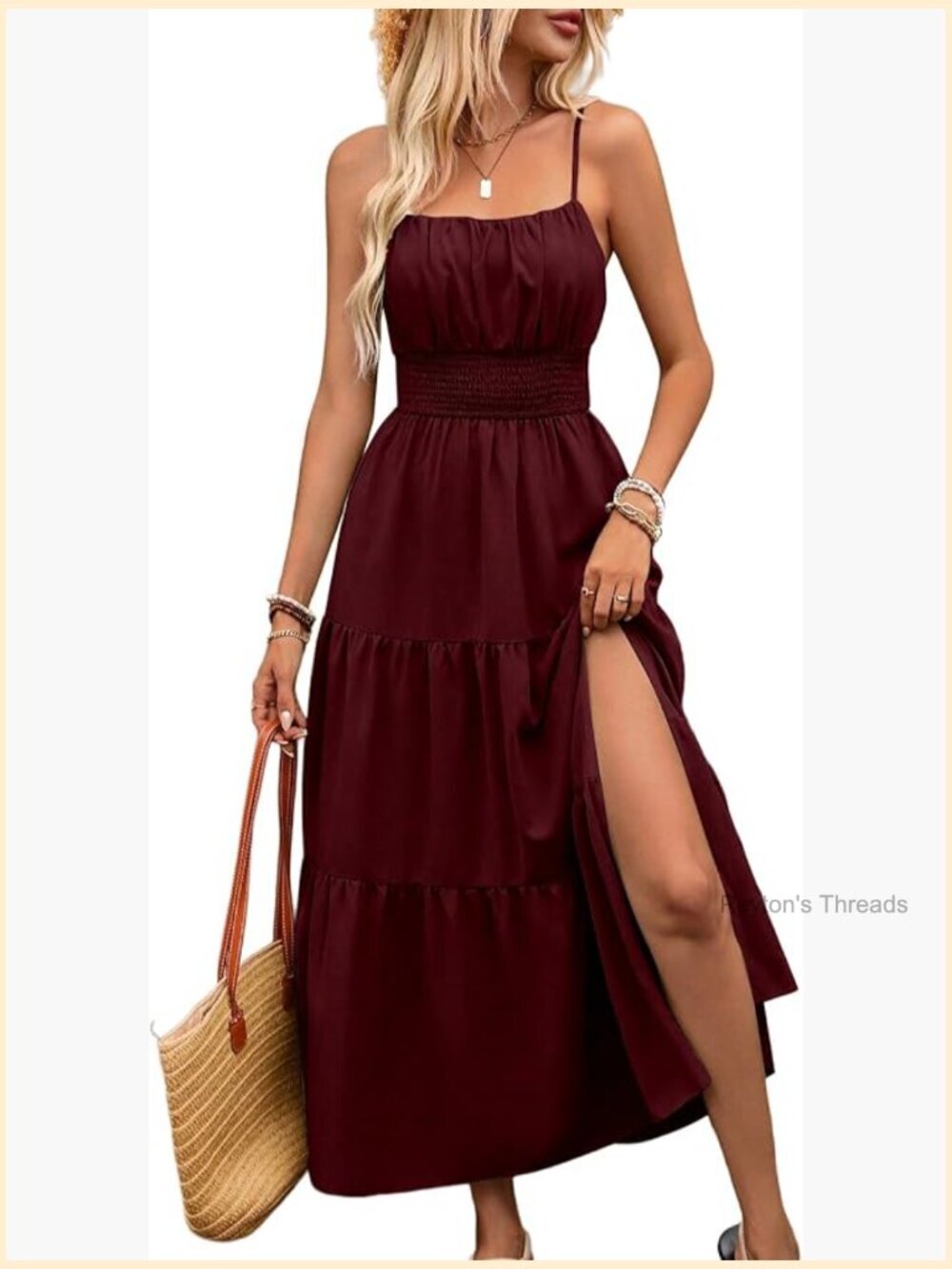 Bohemian Maxi Dress Halter Neck Pleated Flowing Casual Summer Dress
